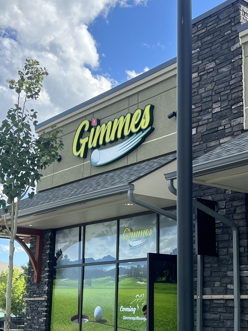 Storefront channel letter sign for a golf lounge — Action Signs & Graphics